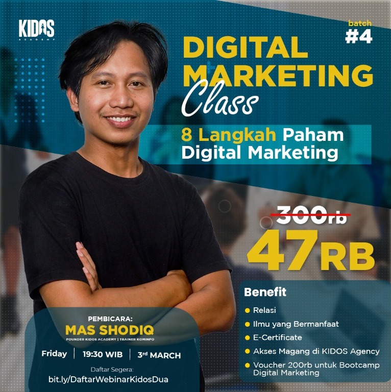 kelas digital marketing kidos academy